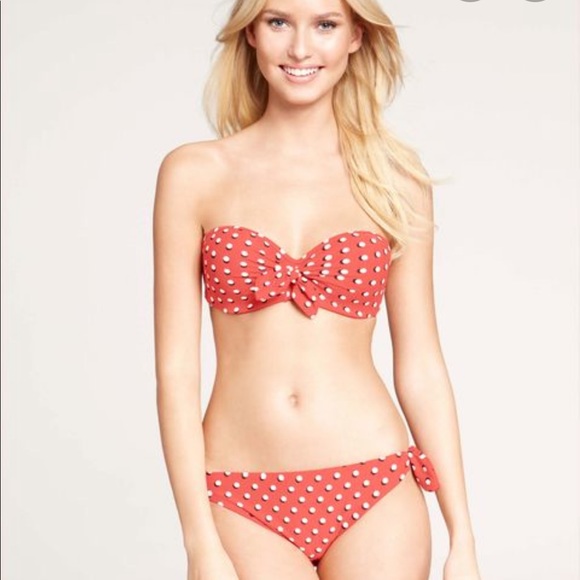 J. Crew Other - J. Crew gray polka dot bikini bottom